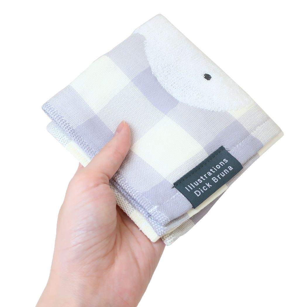 ミッフィー ギンガムチェックミニタオル ハンカチタオル ディックブルーナ ミニタオル 絵本キャラクター ミッフィー_画像3