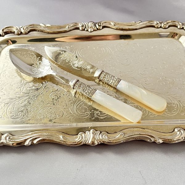 【白蝶貝】プレザーブスプーン / バターナイフ マザーオブパール F.A & Co】【白蝶貝】プレザーブスプーン / バターナイフ