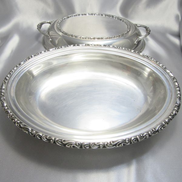 Marlboro】 レリーフのアントルメサーバー 【シルバープレート】