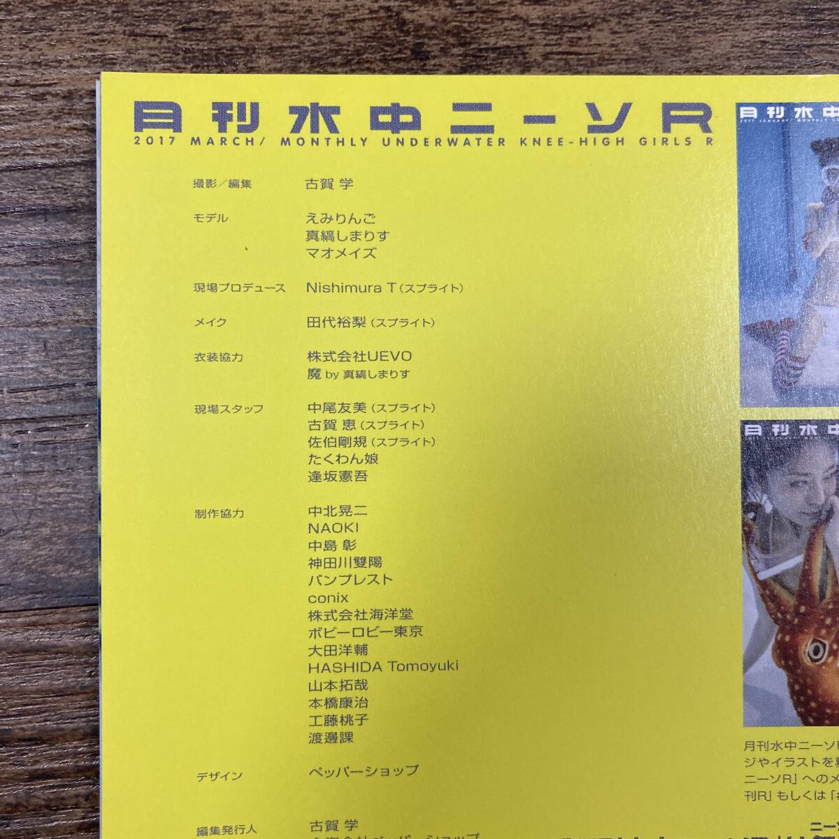 K13938■月刊水中ニーソR 2017年3月■ペッパーショップ■グラビア寫真集