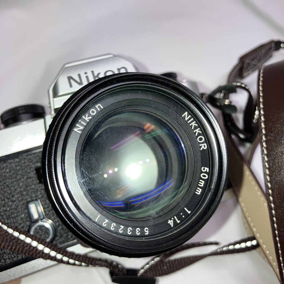 【ゆ98】ニコン　FM 一眼レフカメラ　ドライブ　バッグ付き Nikon レンズ カメラ