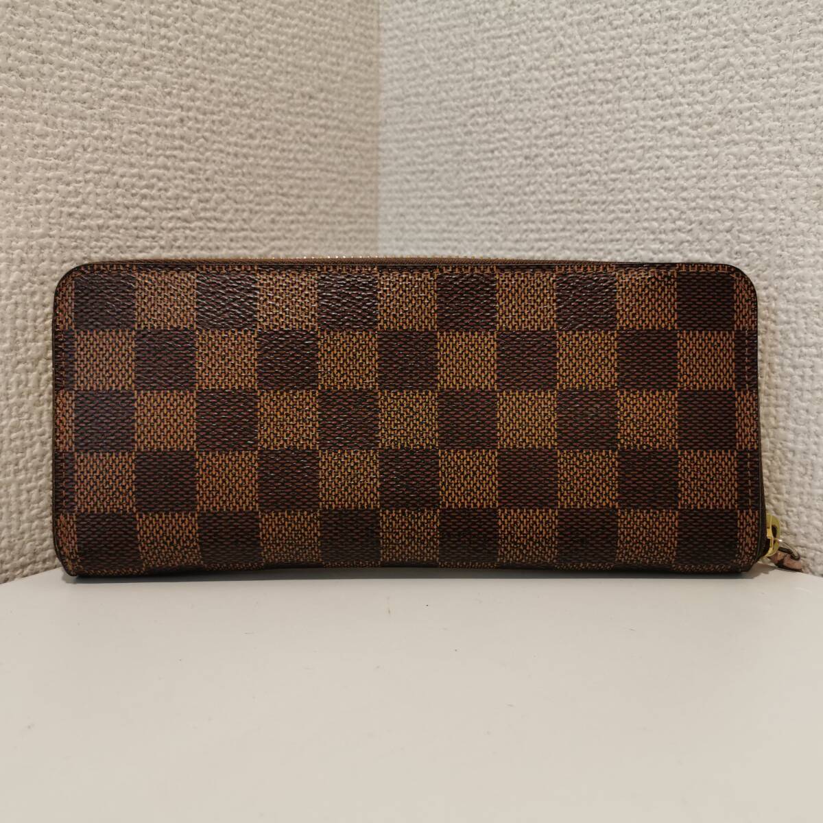 170823S81-0831S■LOUIS VUITTON ルイ・ヴィトン■ダミエ ラウンドファスナー 財布 ポルトフォイユ・クレマンス ローズバレリーヌ_画像3