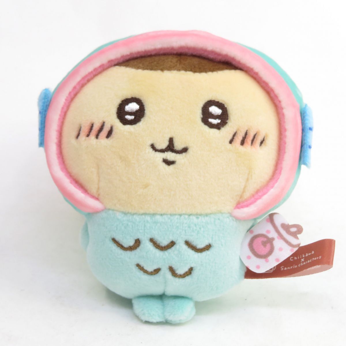 063 グレイ・パーカー・サービス ちいかわ×サンリオキャラクターズ ぷちミニマスコット くりまんじゅう・ハンギョドン ※中古