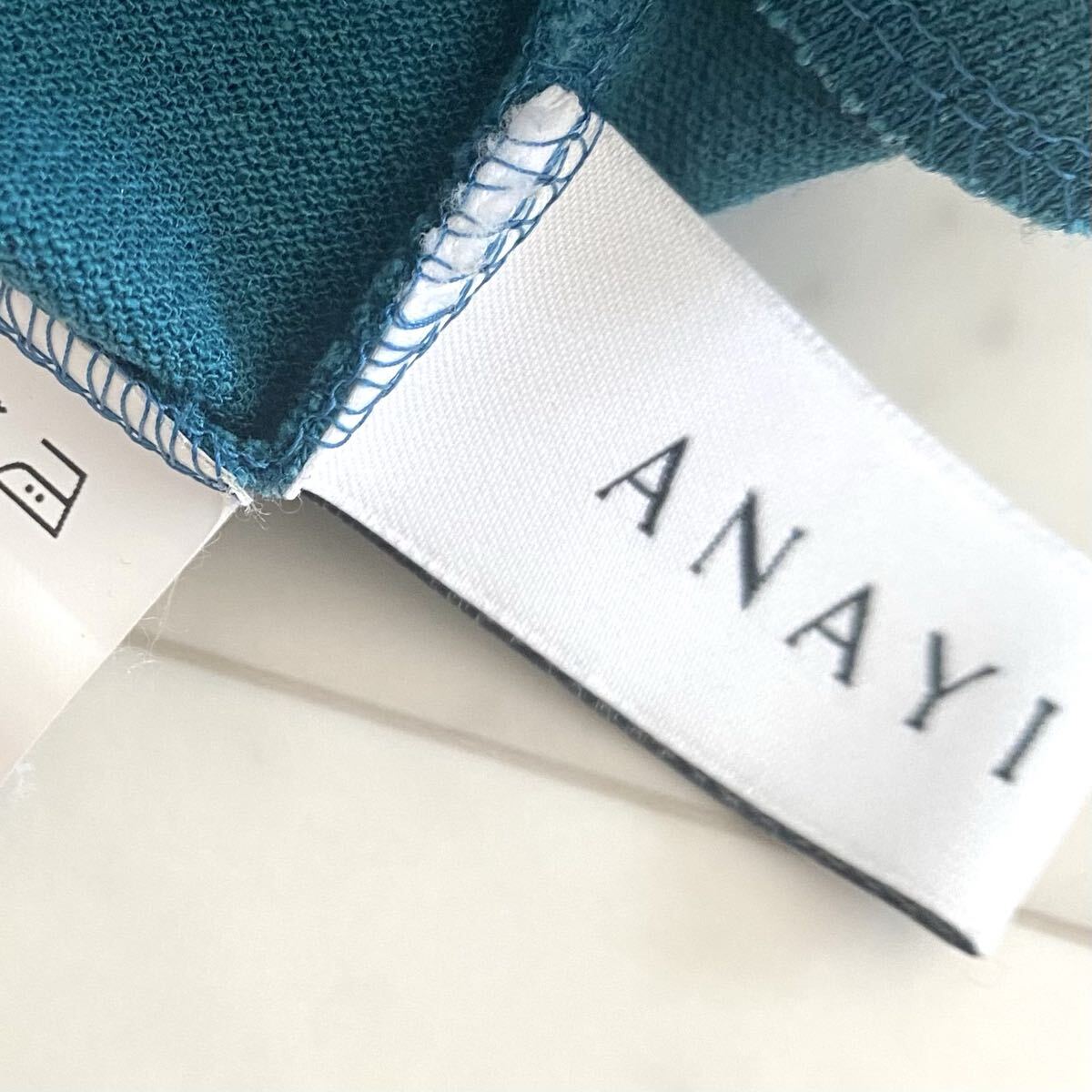 美品 アナイ ANAYI 綿麻バランサーキュラーフレア ワンピース リネン 38 美品 アナイ ANAYI 綿麻バランサーキュラーフレア ワンピース
