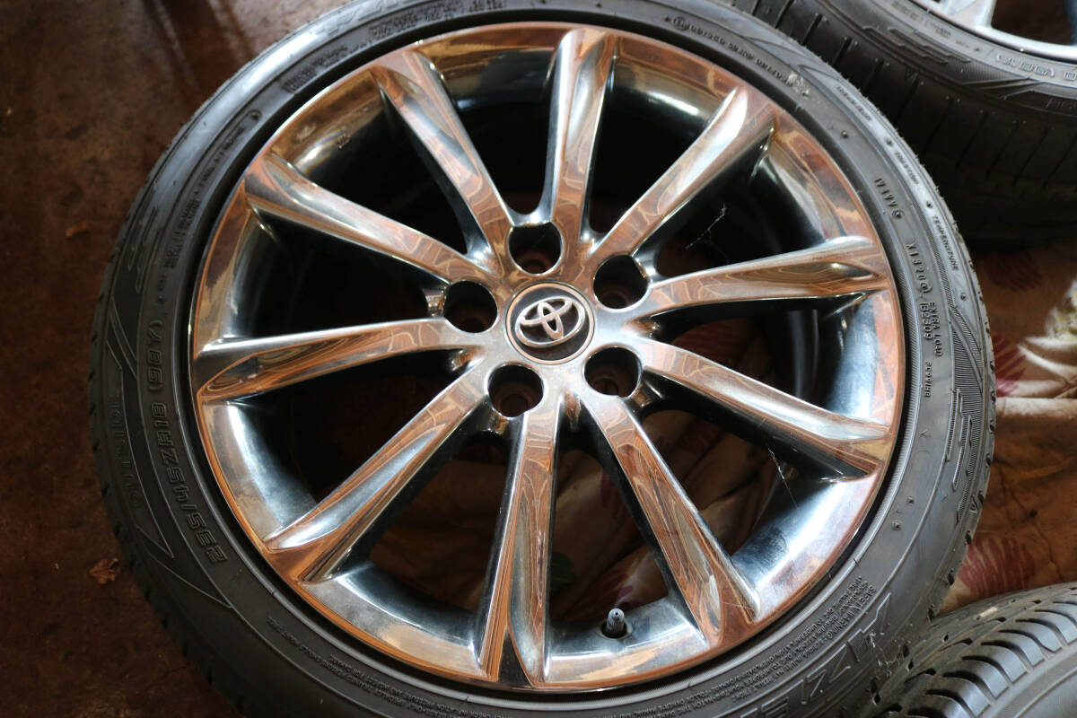 トヨタ マークX GRX130 純正 Sパッケージ スパッタ 18インチ 8j+45 5穴114 クラウン カムリ アルファード whー94_画像5