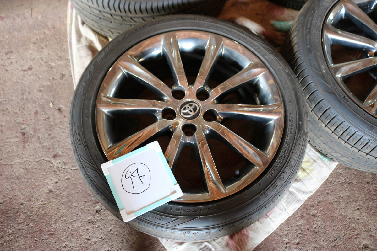 トヨタ マークX GRX130 純正 Sパッケージ スパッタ 18インチ 8j+45 5穴114 クラウン カムリ アルファード whー94_画像9