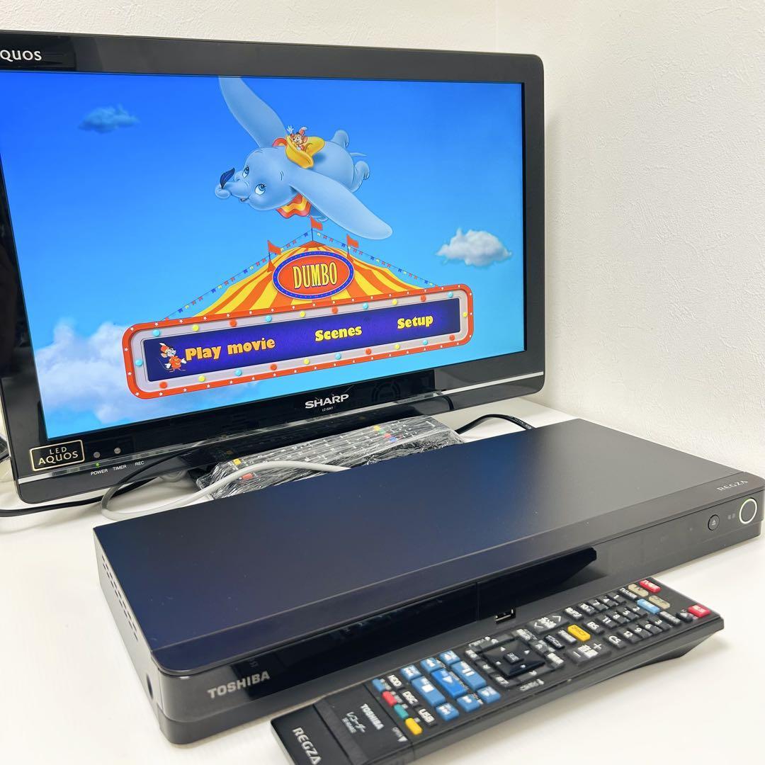 【ヒロ】TOSHIBA REGZA ブルーレイレコーダー 動作品 TOSHIBA REGZA 2TB 2チューナー Blu-rayレコーダー DBR