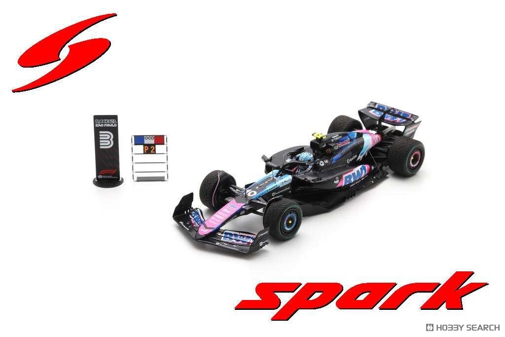 新品 1/43 スパーク SPARK ボード2種付 BWT Alpine F1 A524 No.10 3nd Brazilian GP 2024 Pierre Gasly 150th GP Race ガスリー アルピーヌ_画像10