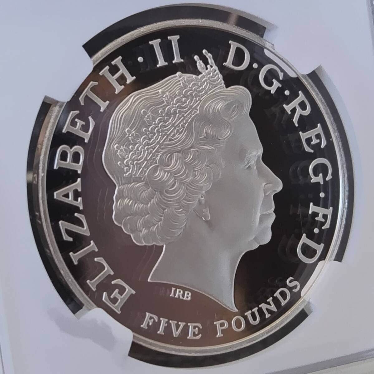 2008年/イギリス/PF69/5ポンド/銀貨/エリザベス/即位450年記念 2008年/イギリス/PF69/5ポンド/銀貨/エリザベス/即位450年記念