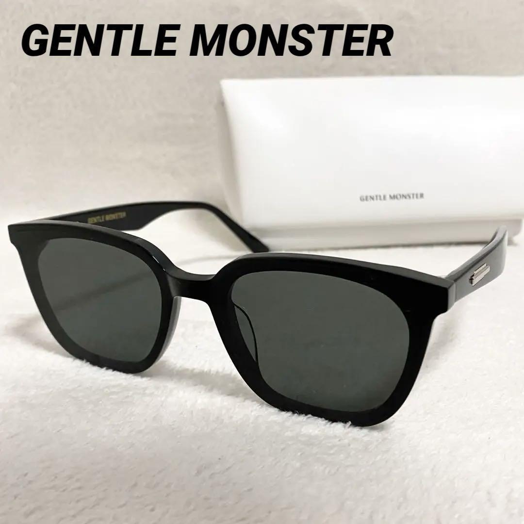極美品 ジェントルモンスター LILIT サングラス 黒 ケース付 ユニセックス GENTLE MONSTER ジェントルモンスター LILIT ブラック 黒