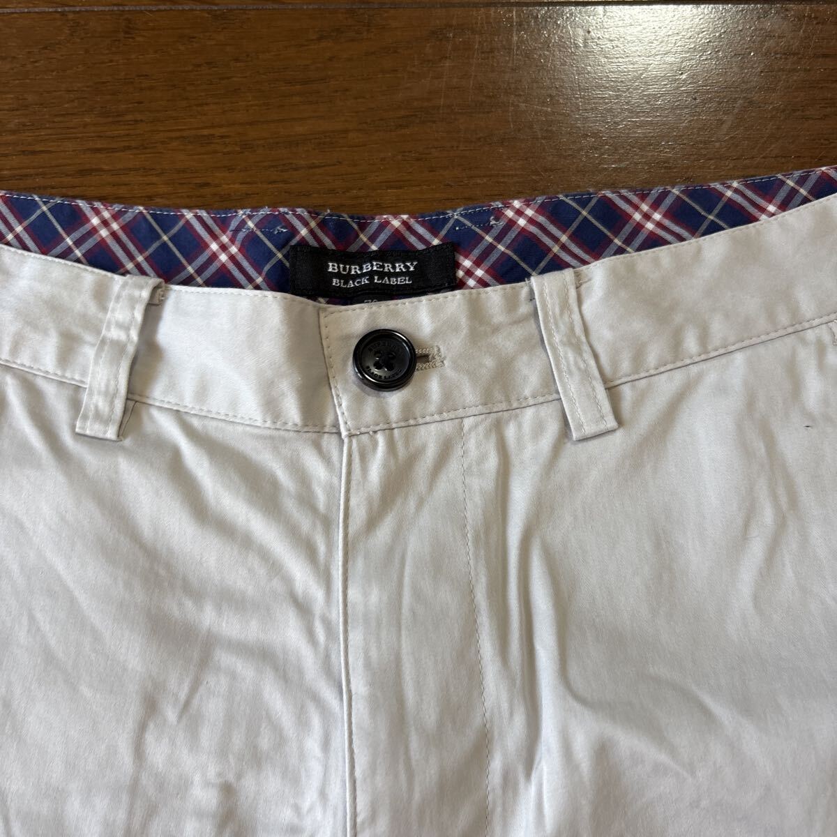 バーバリーブラックレーベル☆７分丈ベージュパンツ_画像2