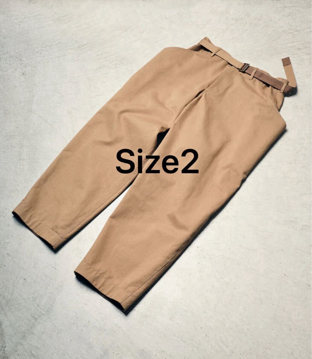 sacai 25SS size2 Cotton Chino ベージュ sacai 25SS Cotton Chino Pants ベージュ size2