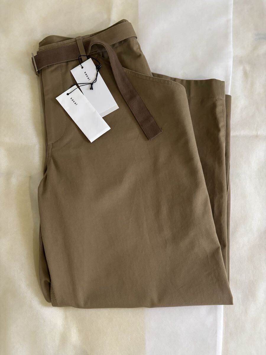 sacai 25SS Cotton Chino Pants ベージュ size2