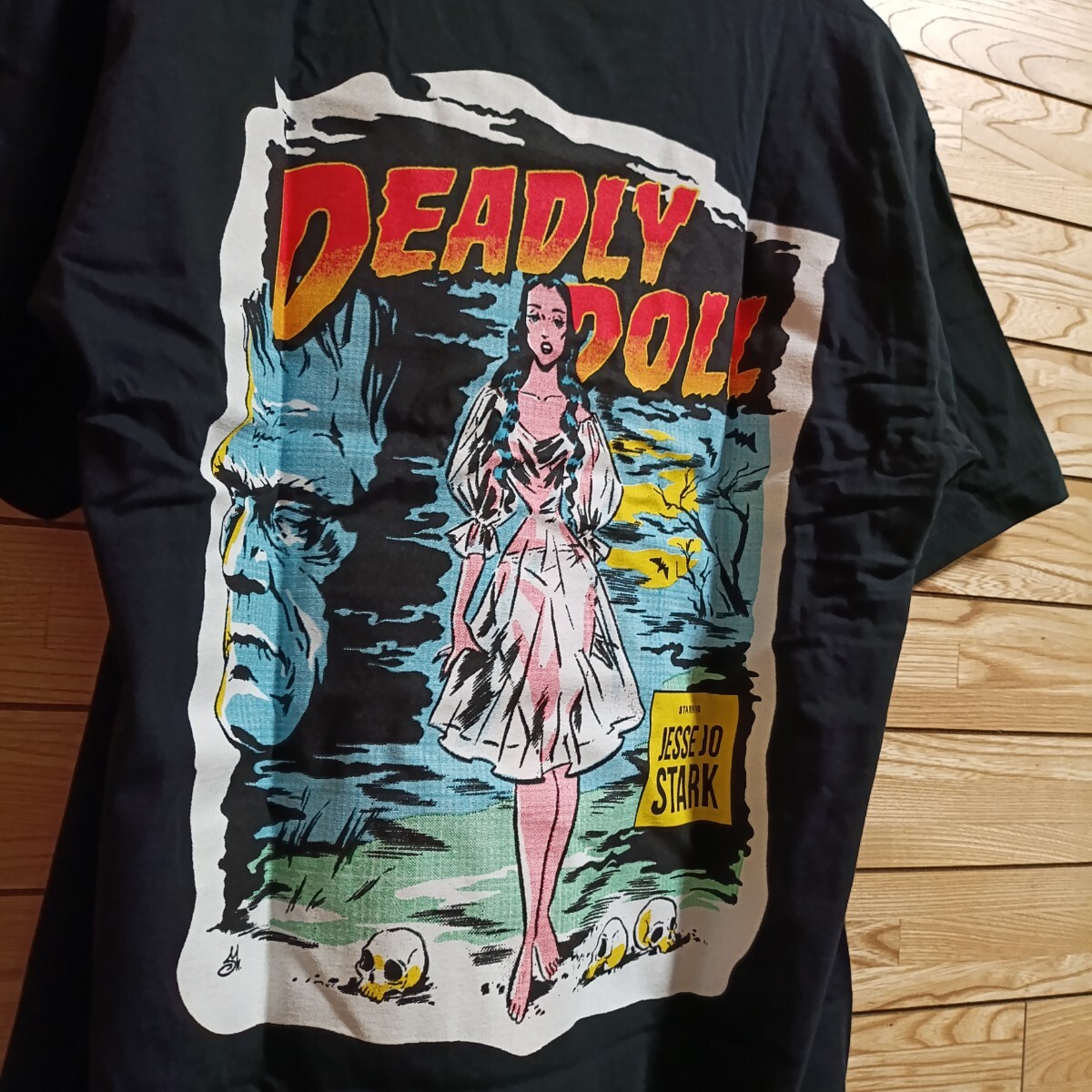h*e様 JESSE JO STARK　DEADLY DOLL　Tシャツ　黒　L JESSE JO STARK DEADLY DOLL Tシャツ 黒 L ジェシージョースターク