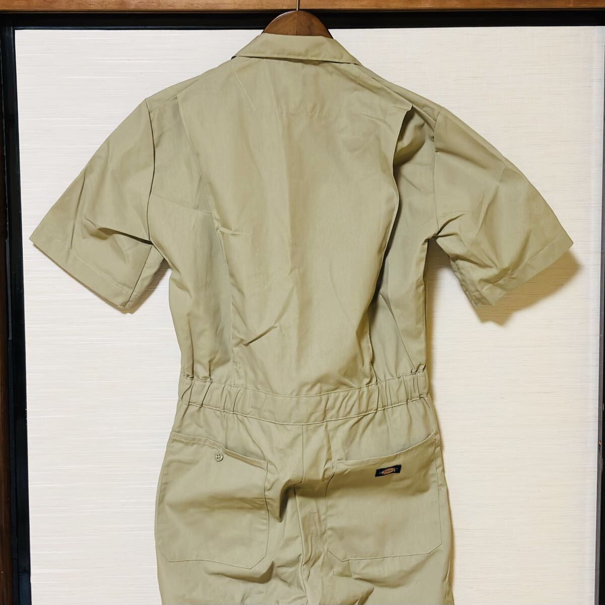 прекрасный товар Dickies Dickies короткий рукав комбинезон 33999 SR размер хаки комбинезон рабочая одежда Work одежда American Casual Biker все в одном