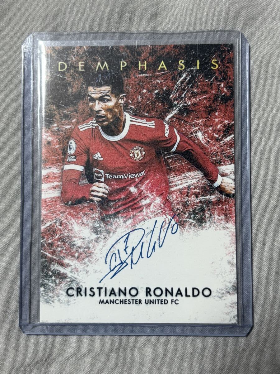 2021 CRISTIANO RONALDO MANCHESTER UNITED DEMPHASIS ON CARD AUTO
