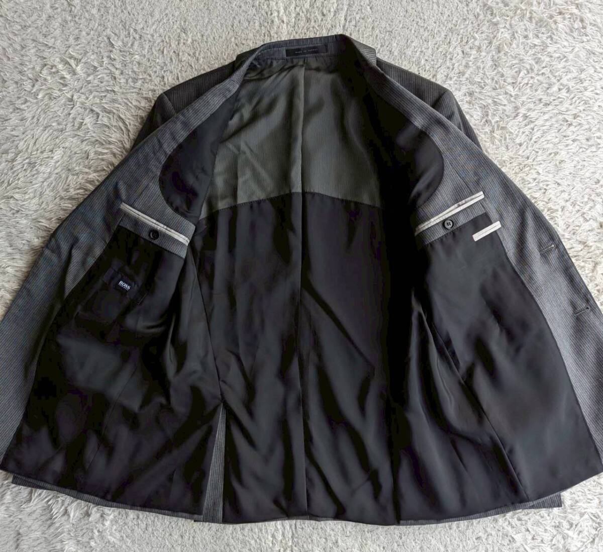 HUGO BOSS ヒューゴボス ラムウール 2B ジャケット 48 M～Lサイズ相当_画像3