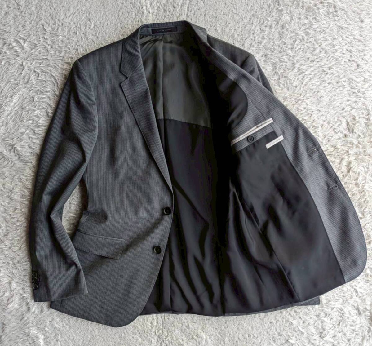 HUGO BOSS ヒューゴボス ラムウール 2B ジャケット 48 M～Lサイズ相当_画像1