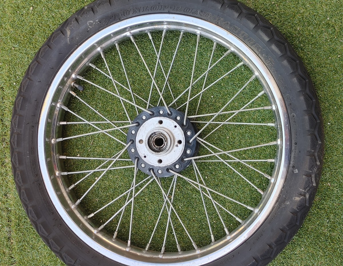 カワサキ 旧車 Z1 Z2 ホイールセット フロント19インチ×1.85 リア18インチ×2.15 ホイール   _画像5