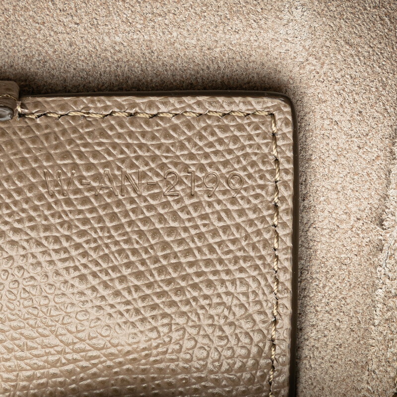 セリーヌ バーティカル カバ スモール トートバッグ ショルダーバッグ 2WAY 176183 ベージュ レザー レディース CELINE 【中古】_画像8