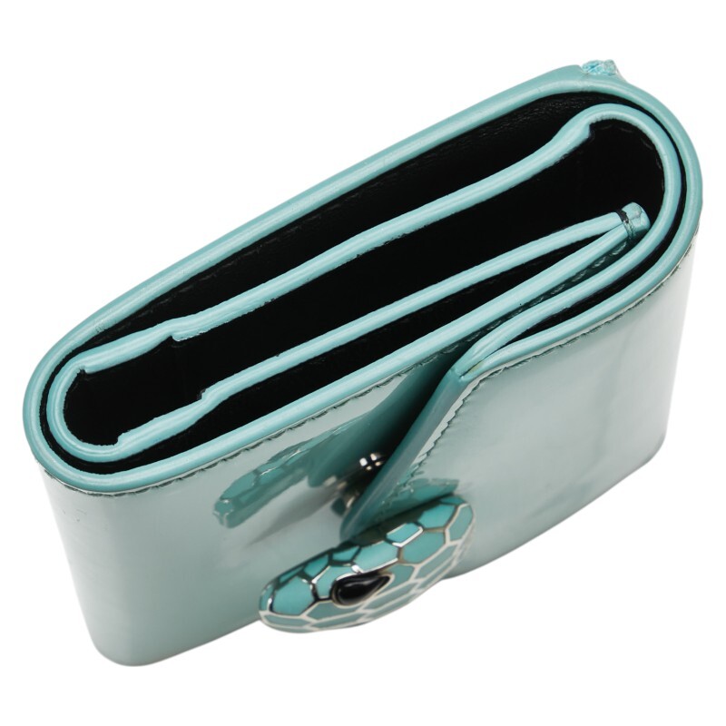  BVLGARY cell авторучка ti four ever три складывать кошелек оттенок голубого аквамарин pa палатка кожа женский BVLGARI [ б/у ]