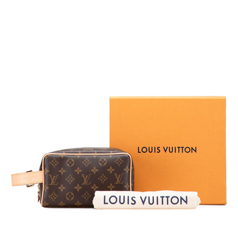 ルイ ヴィトン モノグラム ロッカードップ キット セカンドバッグ ハンドバッグ M83112 ブラウン PVC レザー LOUIS VUITTON 【中古】_画像10