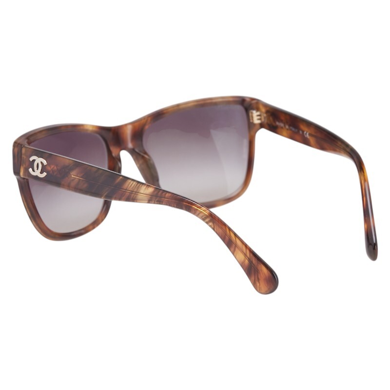 シャネル ココマーク サングラス ブラウン プラスチック レディース CHANEL 【中古】