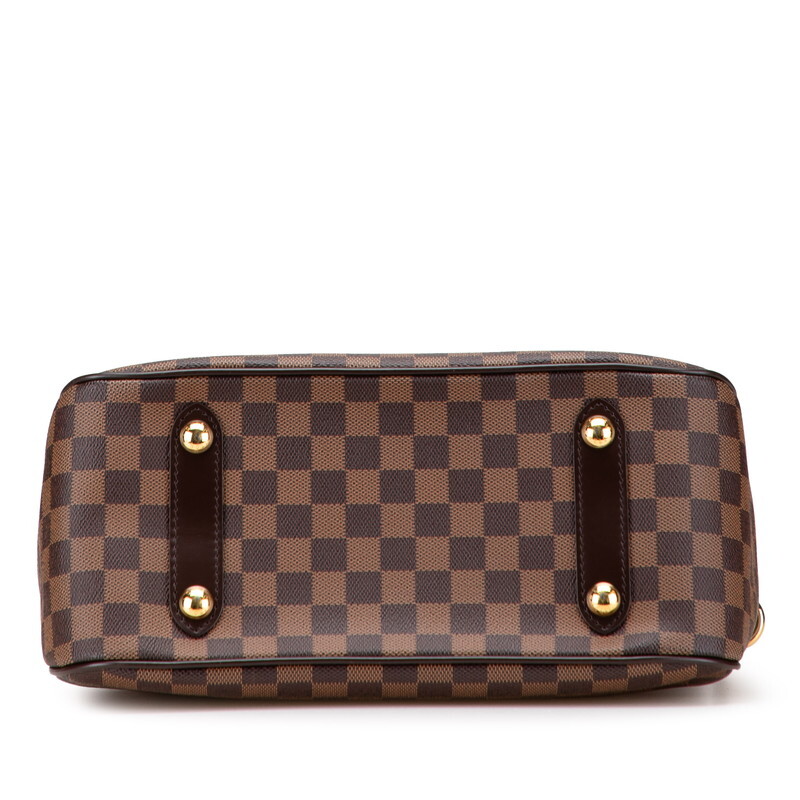 ルイ ヴィトン ダミエ カバ ローズベリー ハンドバッグ ショルダーバッグ 2WAY N41177 ブラウン PVC レザー LOUIS VUITTON 【中古】_画像3