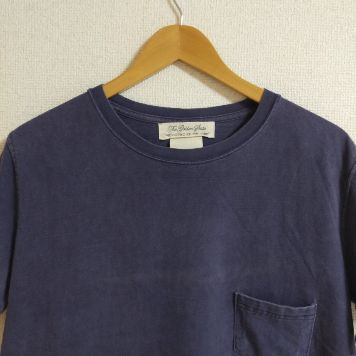 REMI RELIEF レミレリーフ L ポケット Tシャツ ポケT 黒 ナス紺