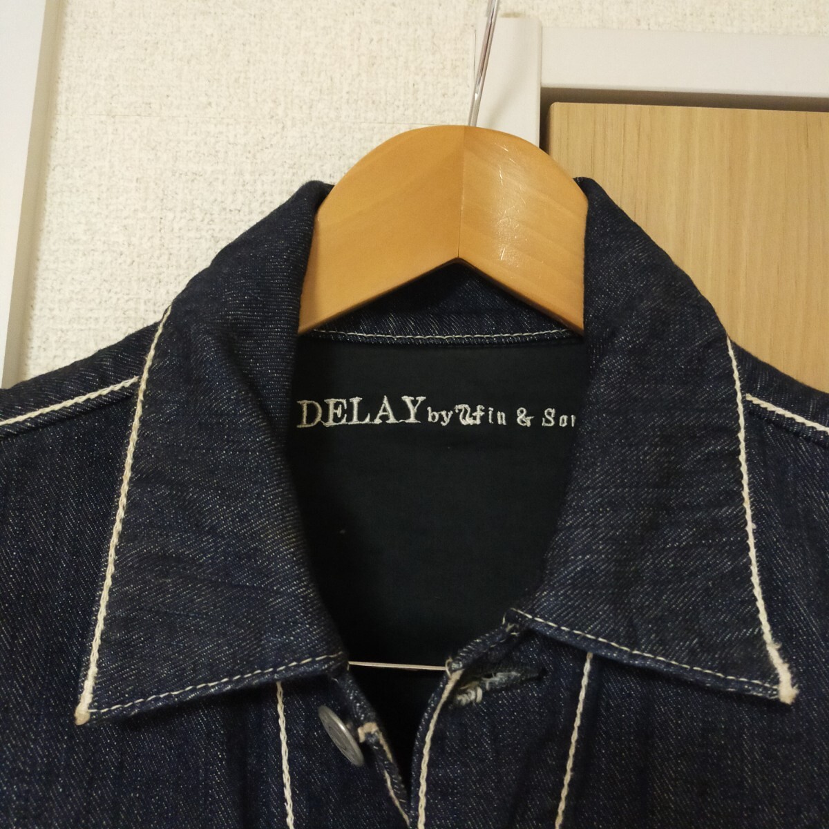 DELAY WIN&SONS DW2-TN-001 デニム オールインワン ジャンプスーツ つなぎ 1 濃紺 インディゴブルー_画像5