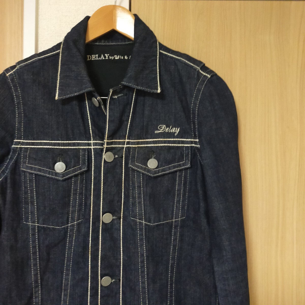 DELAY WIN&SONS DW2-TN-001 デニム オールインワン ジャンプスーツ つなぎ 1 濃紺 インディゴブルー_画像6
