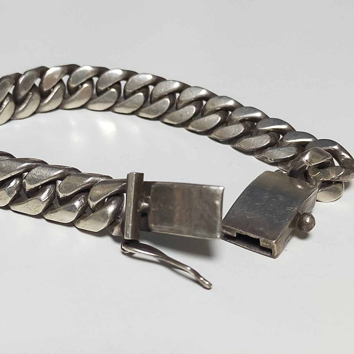 mexico メキシコ製 ヴィンテージ 喜平ブレスレット 極太 重厚 10㎜オーバー 69g silver925/シルバー925_画像5