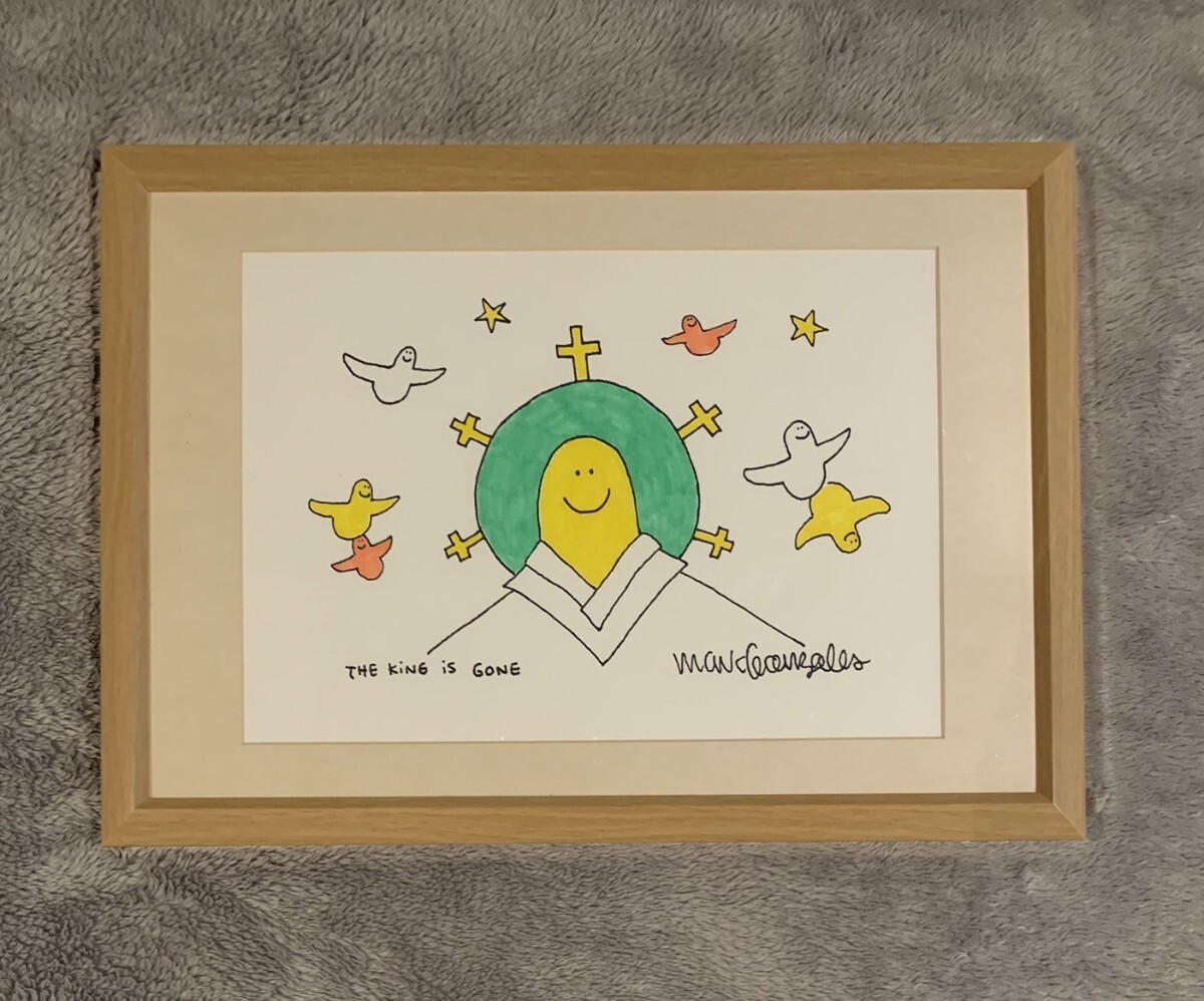 真作 mark gonzales gonz マークゴンザレス 直筆原画 サイン入 MARK GONZALES GONZ マークゴンザレス 直筆イラスト サイン入