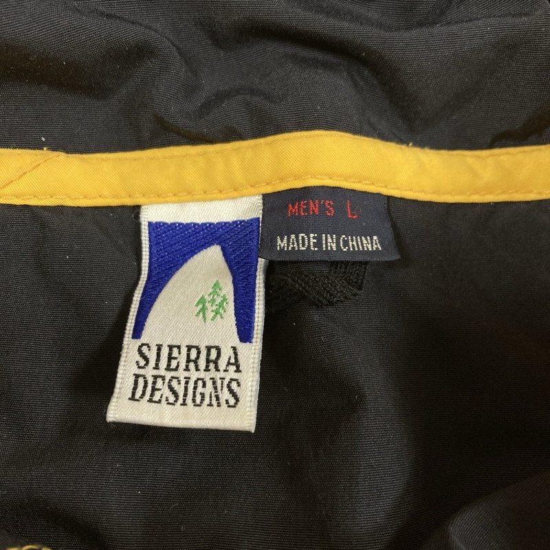 SIERRA DESIGNS/シエラデザイン/90s/3本木タグ/ハーフジップアノラックプルオーバージャケット/イエロー/オーバーサイズ/ゆったり/L_画像9