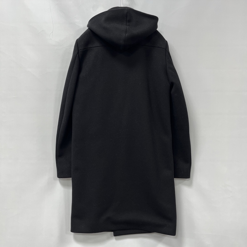 DIOR HOMME/ディオールオム/Hedi Slimane期/エディスリマン/04AW/ダブルブレステッド/メルトンフーデッドコート/ブラック/サイドポケット