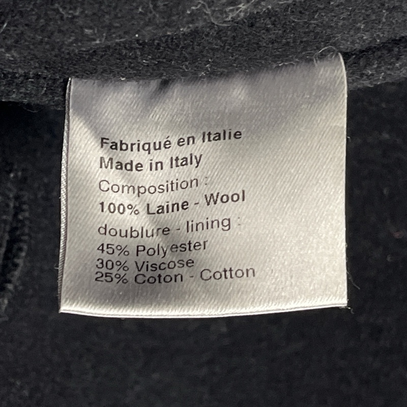 DIOR HOMME/ディオールオム/Hedi Slimane期/エディスリマン/04AW/ダブルブレステッド/メルトンフーデッドコート/ブラック/サイドポケット