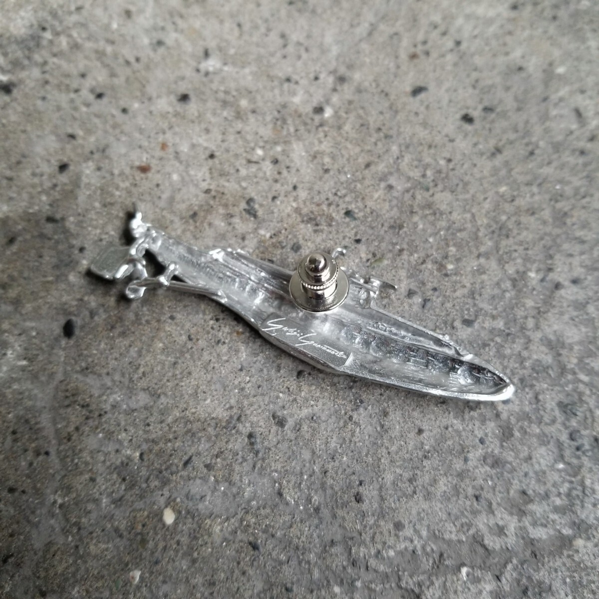 Yohji Yamamoto POUR HOMME 80s 戦艦 ブローチ ピンバッジ 1980s ヨウジヤマモトプールオム_画像2