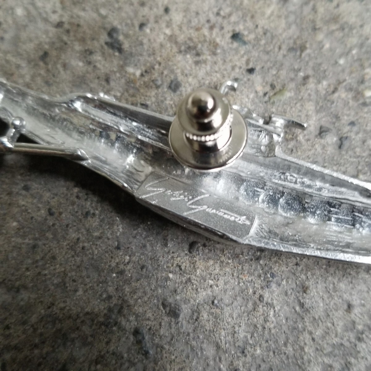 Yohji Yamamoto POUR HOMME 80s 戦艦 ブローチ ピンバッジ 1980s ヨウジヤマモトプールオム_画像3