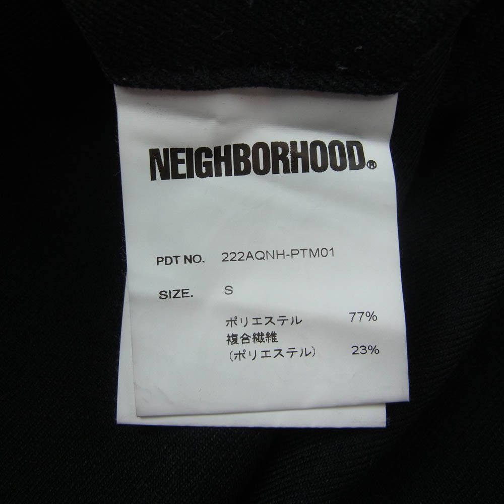 NEIGHBORHOOD ネイバーフッド 22AW 222AQNH-PTM01 1タック アンクル スリムフィット スラックスパンツ ブラック系 S【中古】_画像4