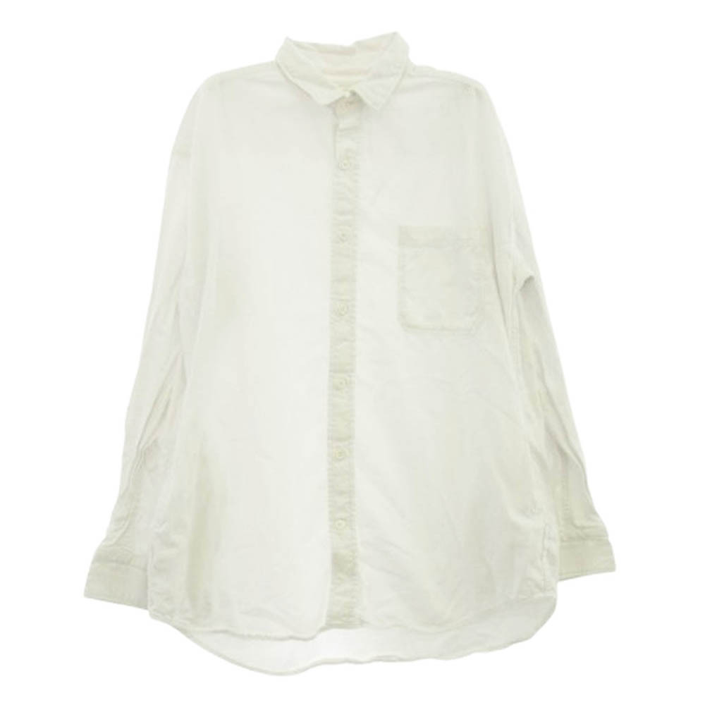 MINEDENIM マインデニム コットン 長袖 シャツ ホワイト系【中古】