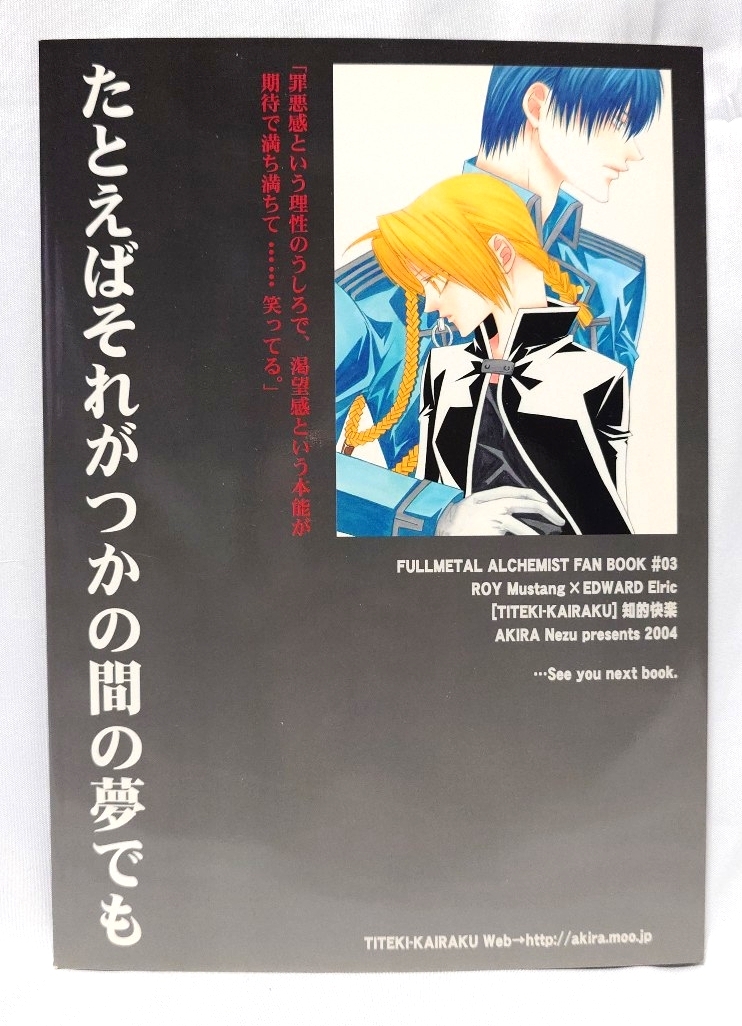 336■P48 ロイエド 鋼の錬金術師 同人誌 漫画 たとえばそれがつかの間の夢でも ロイ エドワード_画像2