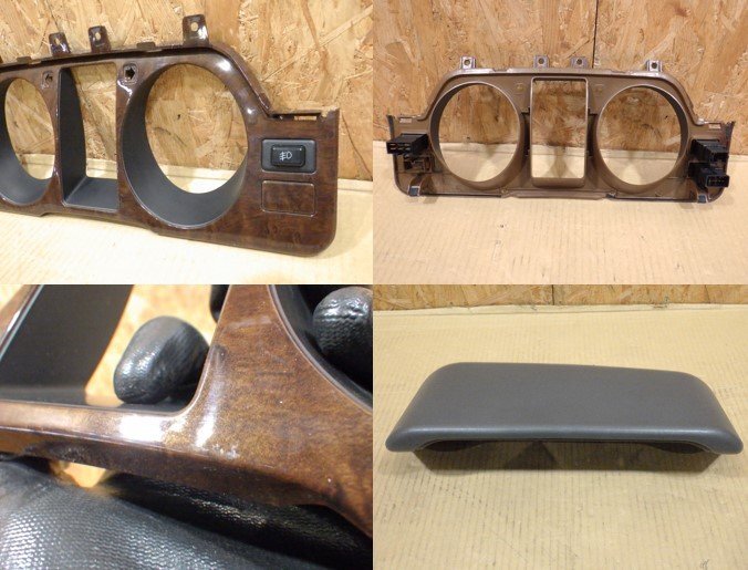 【山形 酒田発】中古 パジェロ E-V45W スピードメーター 純正 メーターフード/木目メーターフード付 YAZAKI 566-210 テスト済_画像6