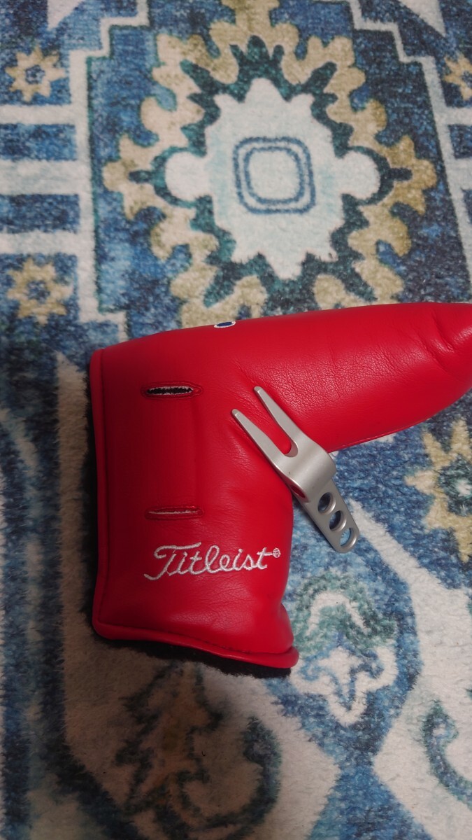 キャメロン スタジオデザイン パターカバー 赤色 純正フォーク付き_画像5