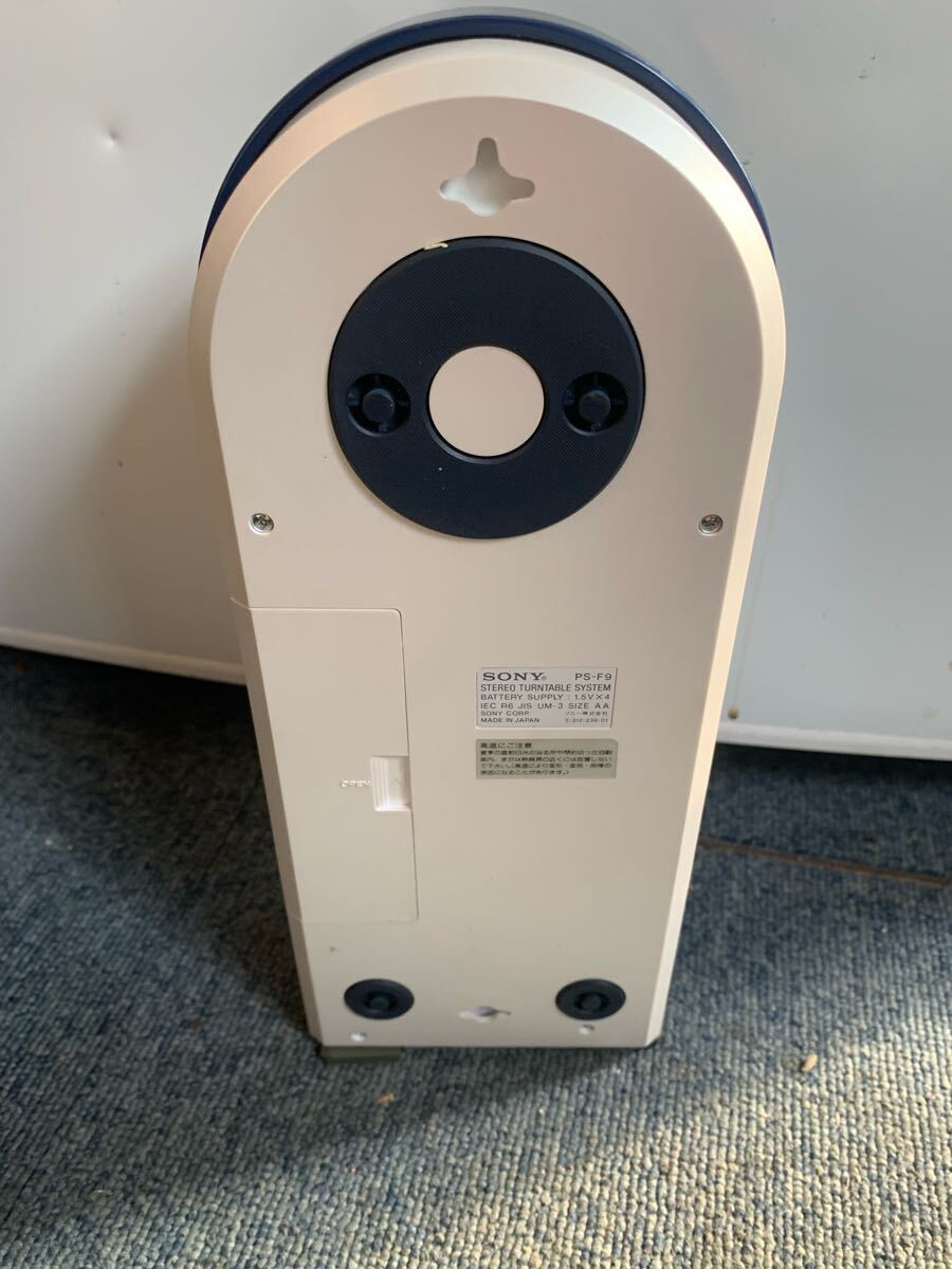 通電確認 SONY ソニー PS-F9 ポータブルレコードプレーヤー