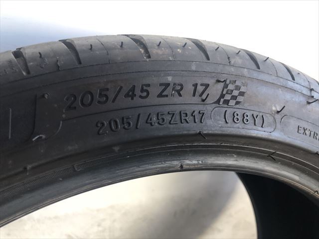 【送料込み】★ 205/45ZR17 88Y ★ ミシュラン パイロットスポーツ 4 ★ 2本セット ★ 205/45R17 ★ MICHELIN PIOT SPORT ★ 2本セット 205⁄45ZR17 (88Y) XL ミシュラン パイロット スポーツ 5