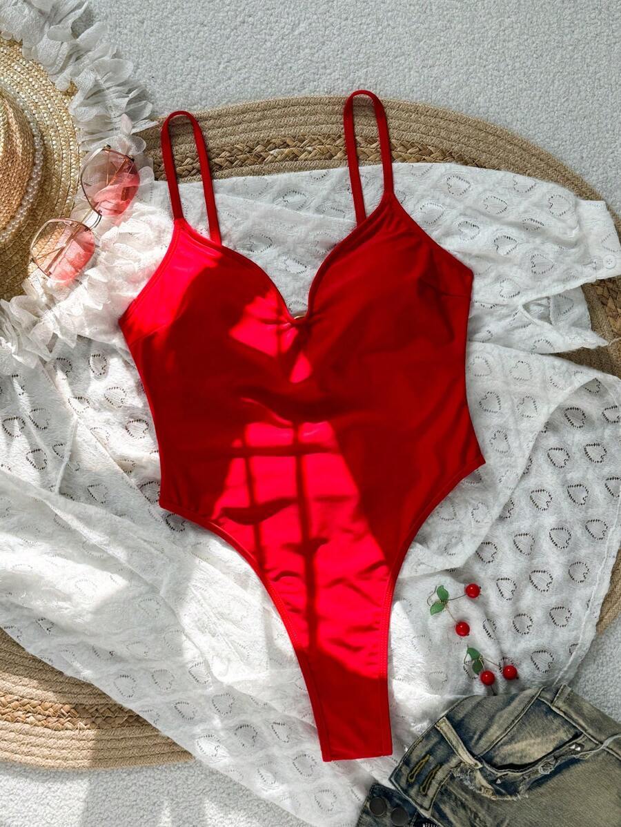  женский купальный костюм One-piece 1 шт задний отсутствует Hal ta- шея женский One-piece купальный костюм летний 