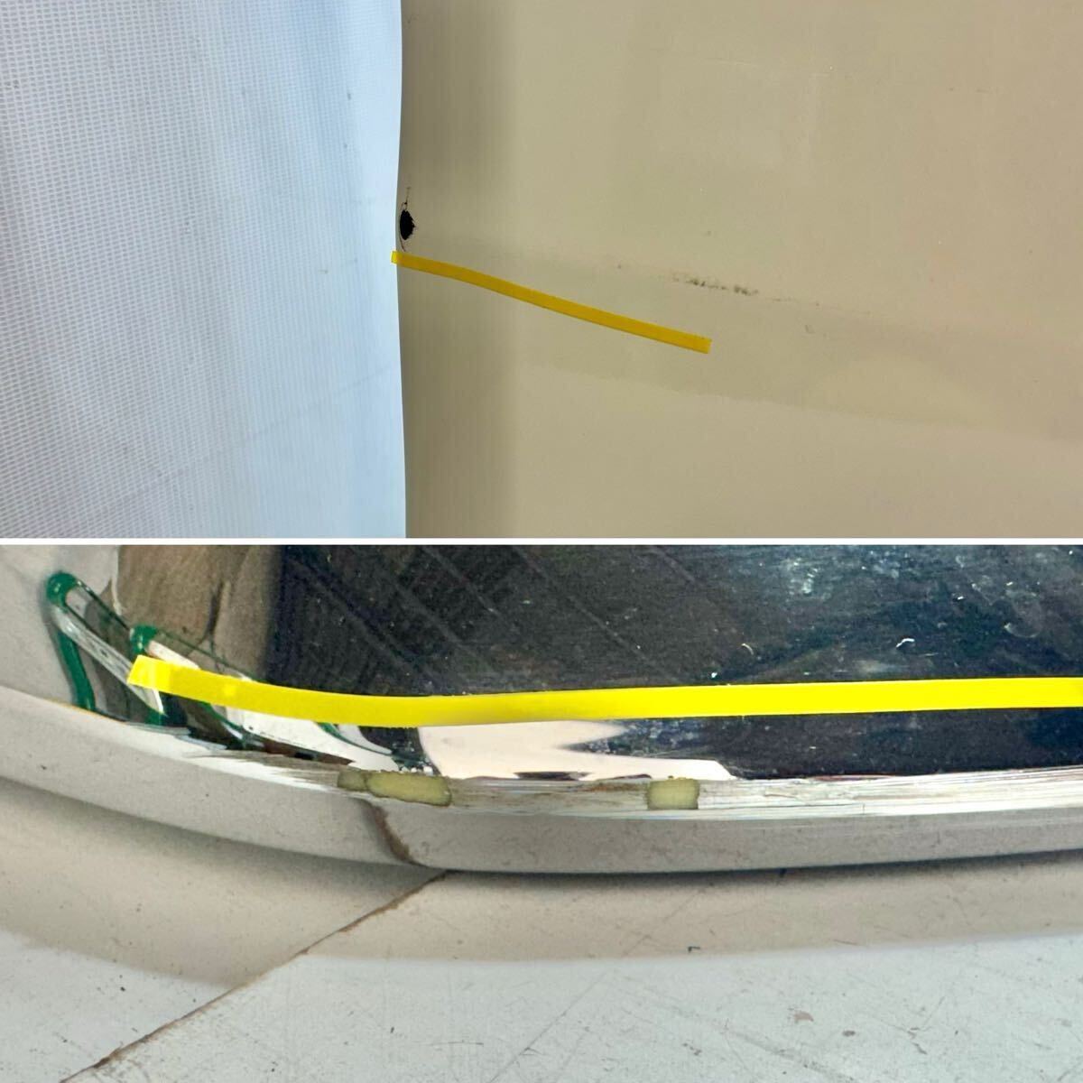 S-4679 ノア エスクァイア フロントバンパー モデリスタ スポイラー付 ZRR80G 後期 52119-28K90 070 ホワイトパール TOYOTA 純正 8.3@S羽_画像3