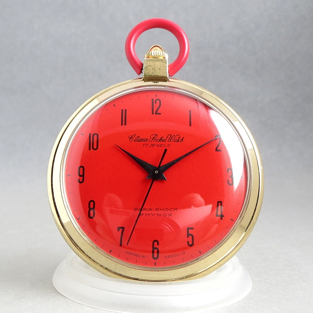 腕時計化 OH済 1960ｓ CITIZEN PocketWatch シチズン ポケットウォッチ 17石 機械式 手巻 懐中時計 ホーマー アンティーク JAPAN MADE_画像8