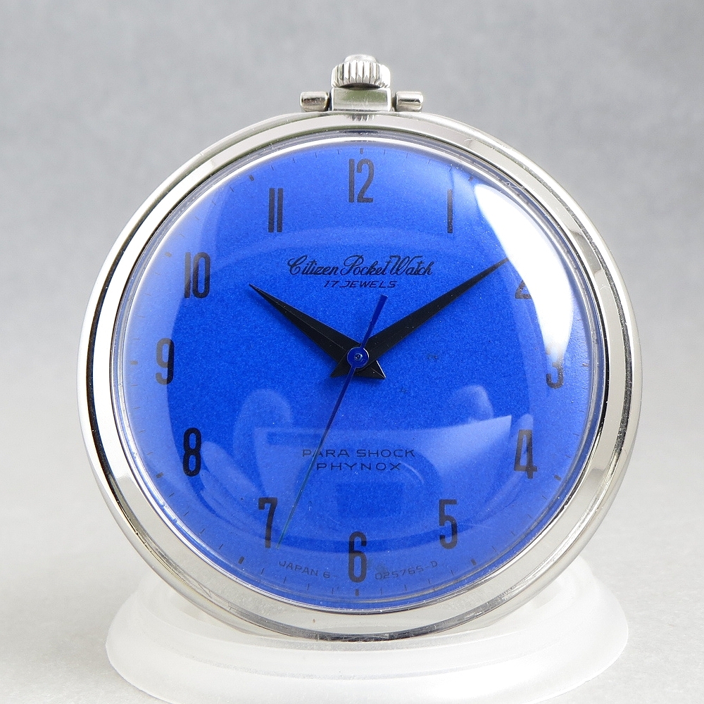 腕時計化 OH済 1960ｓ CITIZEN PocketWatch シチズン ポケットウォッチ 17石 機械式 手巻 懐中時計 ホーマー アンティーク JAPAN MADE_画像5