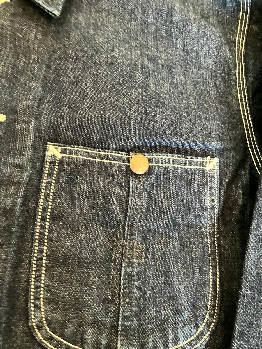 【送料無料】 Lee 91-J リー ヴィンテージ レプリカ ロコ ジャケット 91-J カバーオール Gジャン PAYDAY カーハート BIGBEN _画像3